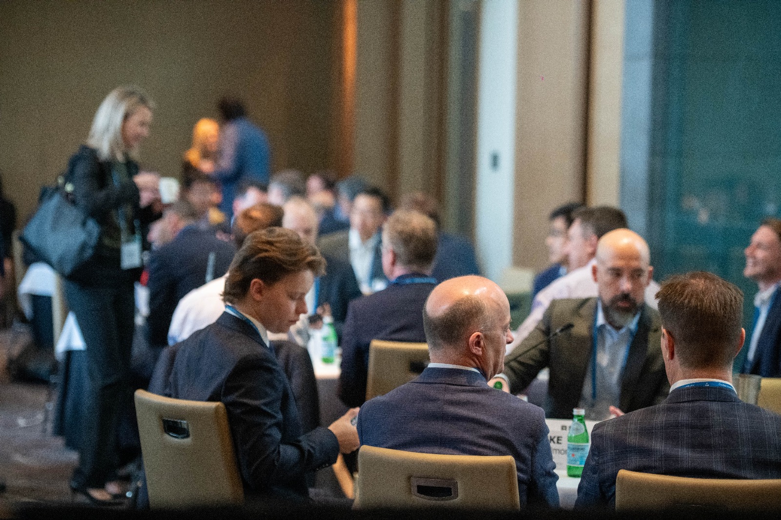 AV team discreetly managing hybrid event production at Grand Hyatt