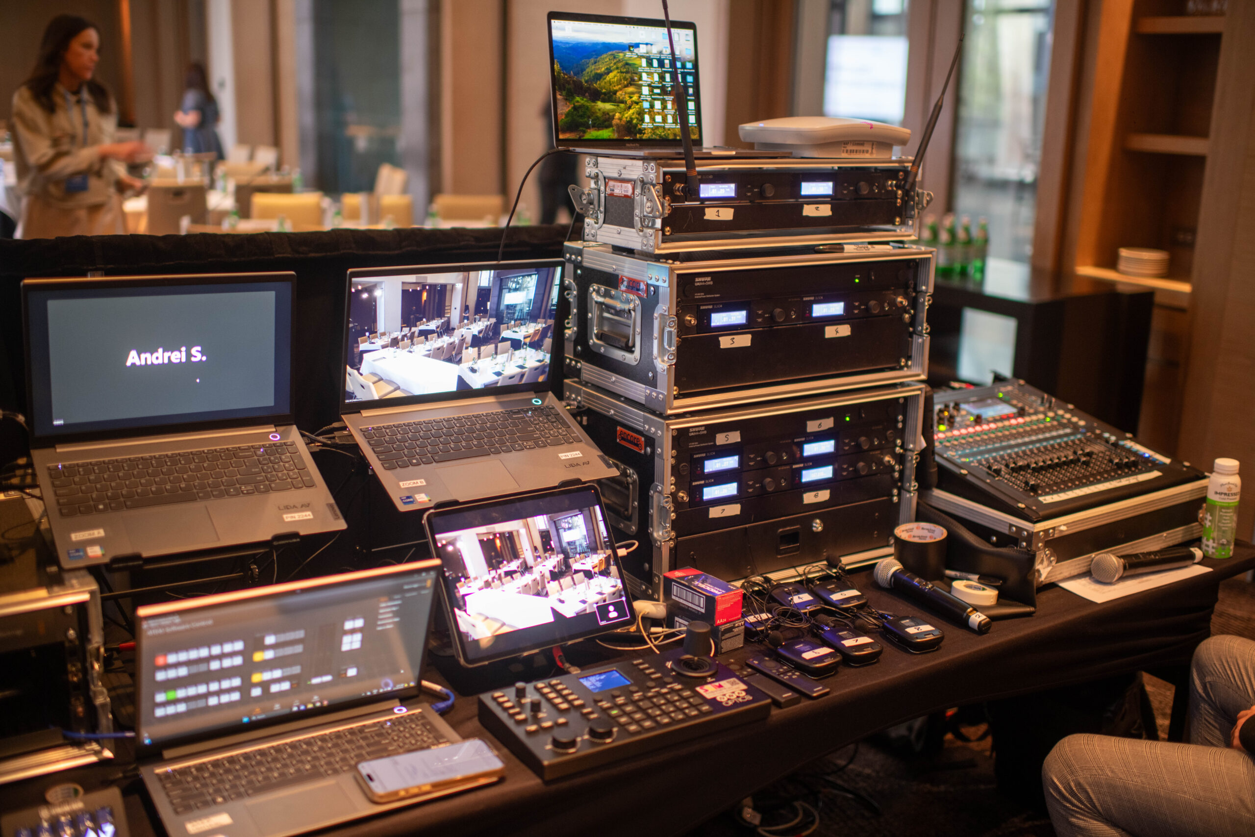 Venue AV assessment for product launch planning