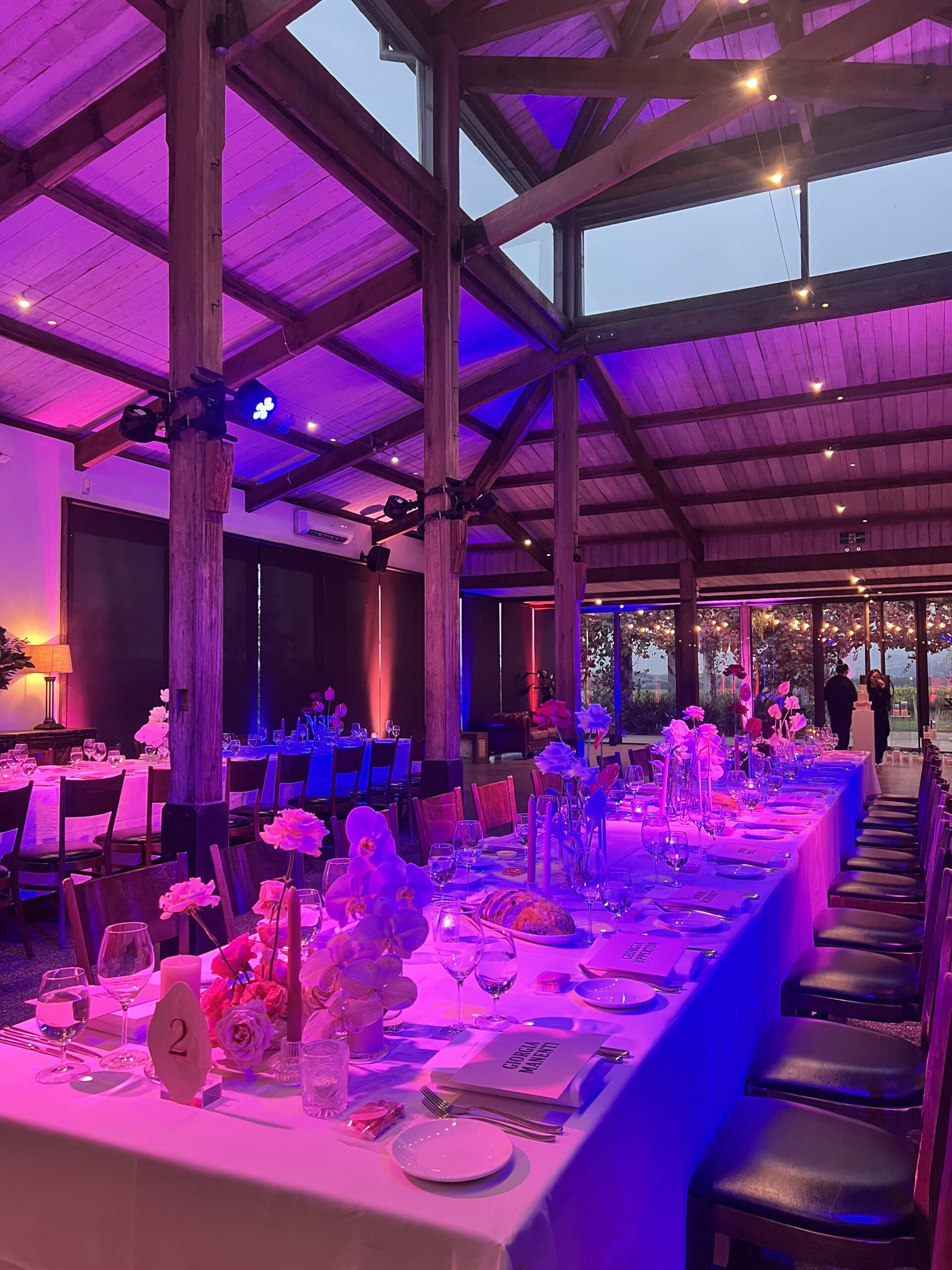 Romantic wedding lighting with crystal-clear audio