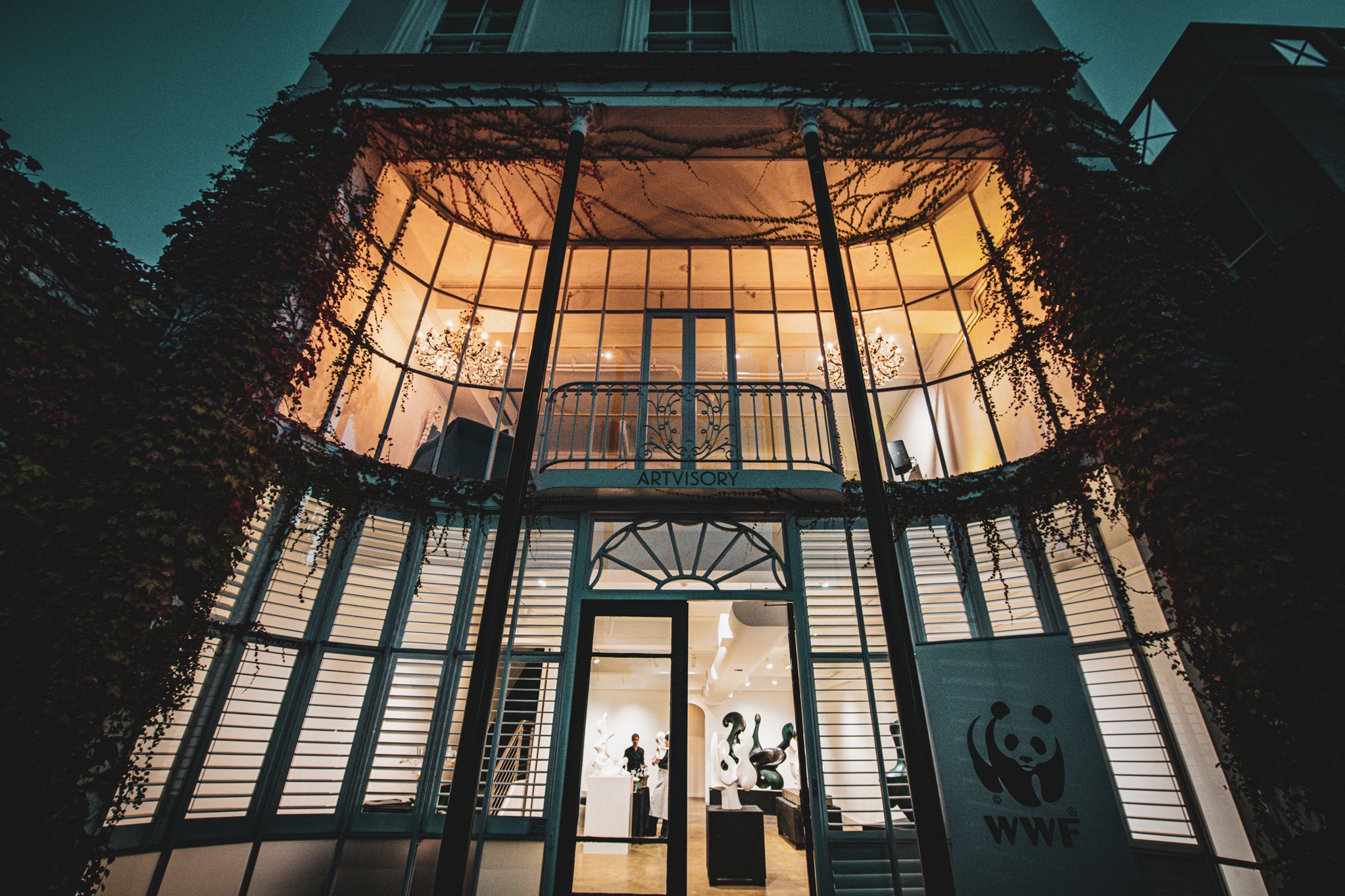 Discreet AV system for gallery event by AV Hire Melbourne